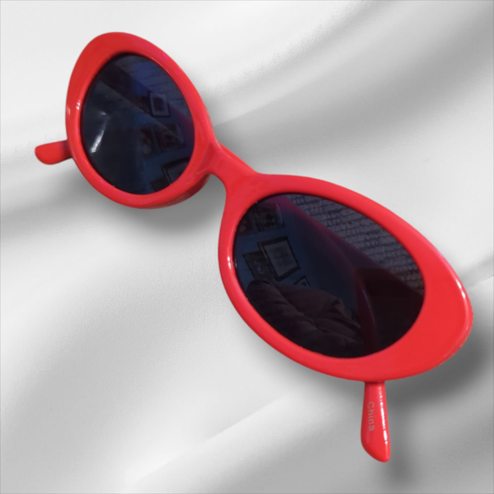RETRO Style Red Sunglasses Sunnies Cat Eye Rockstar NEW